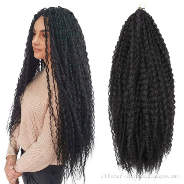 ombre Brazilian Braids Curly Crotchet HairSynthetic Soft Long Water Wave Crochet Hair Synthetic Brazilian Braids Hair Extension